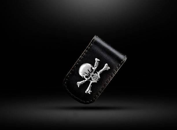 Fermasoldi in eco-pelle Skull 2